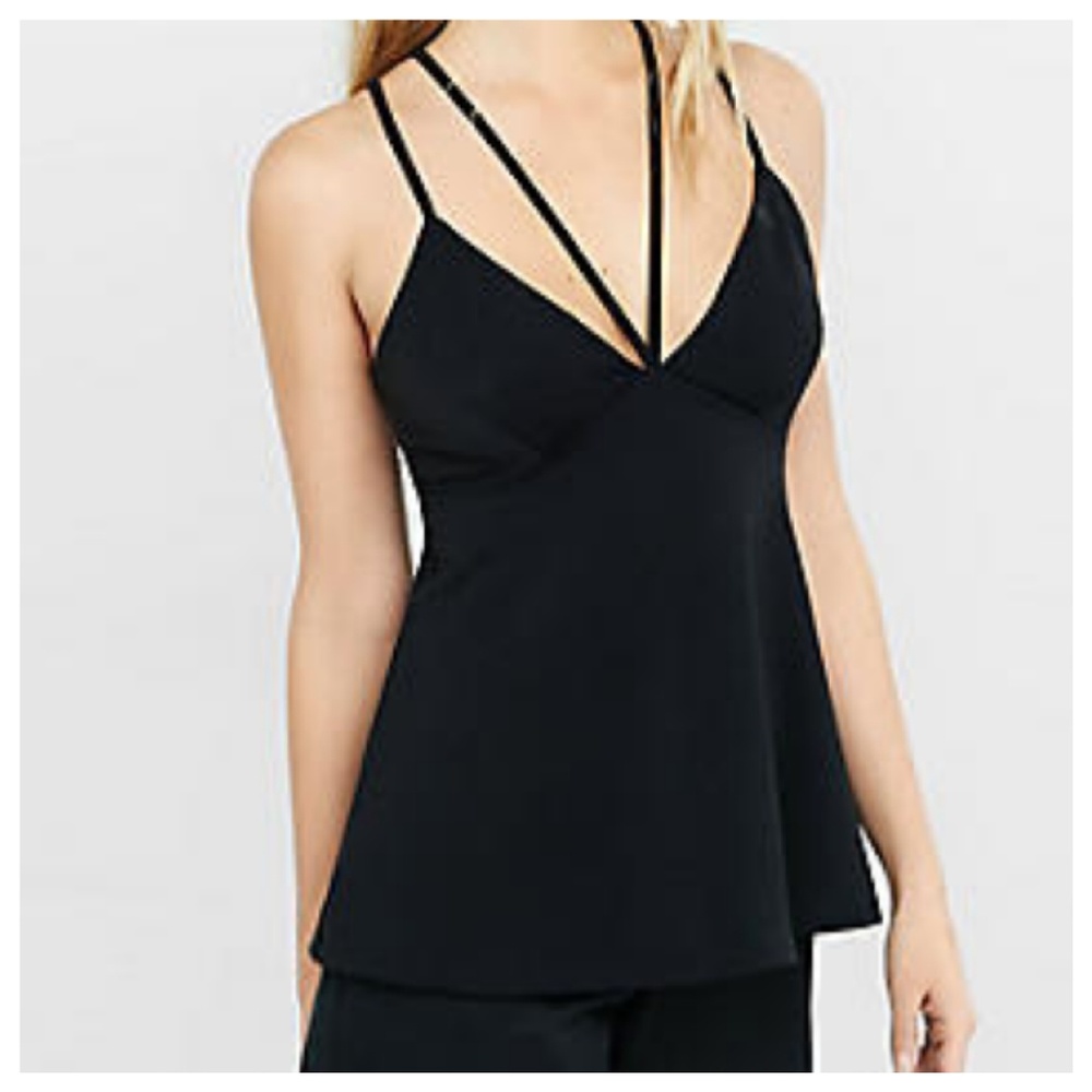 Express Black Stappy Babydoll Cami